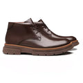 BOTA DERBY MASCULINA CASUAL EM COURO MARROM