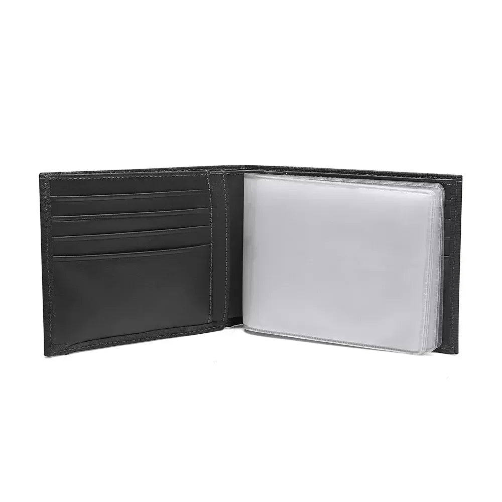 CARTEIRA MASCULINA EM COURO PRETA