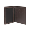 Carteira Masculina Em Couro Marrom - ESTAMPADO/CAFÉ