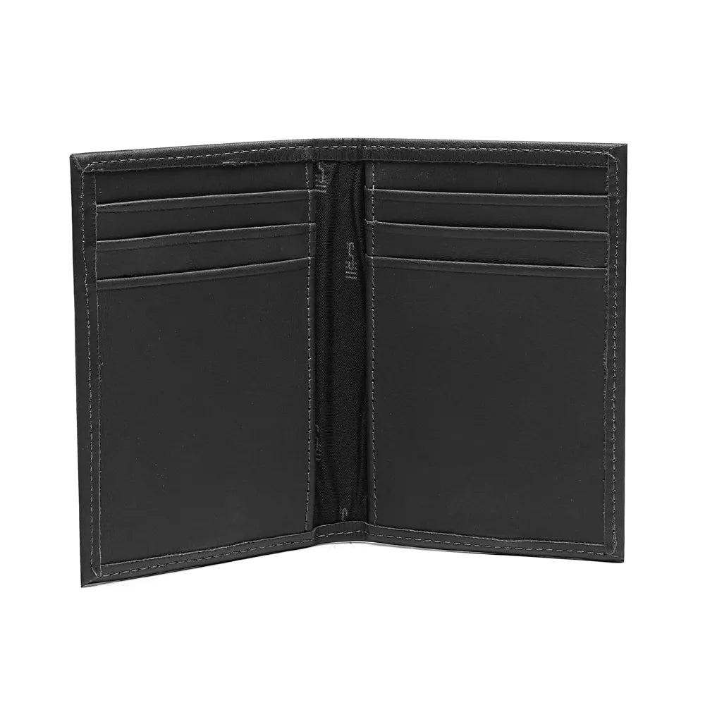 Carteira Masculina Em Couro Preta - JADE/PRETO