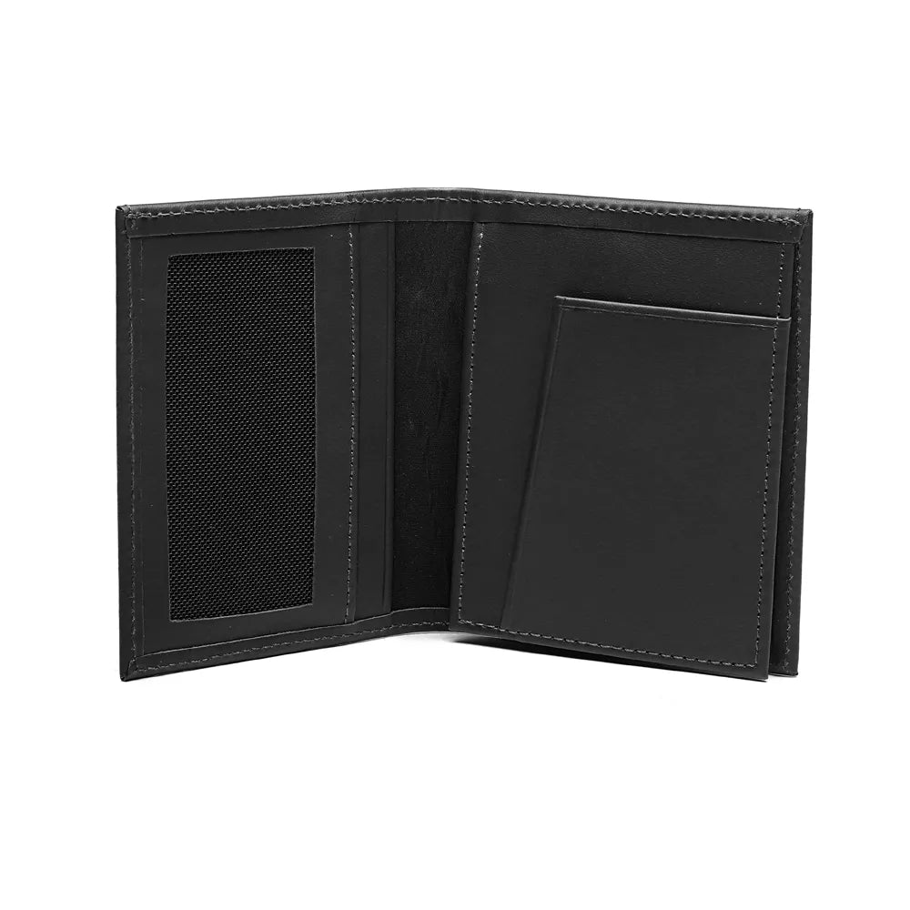 CARTEIRA MASCULINA EM COURO PRETA