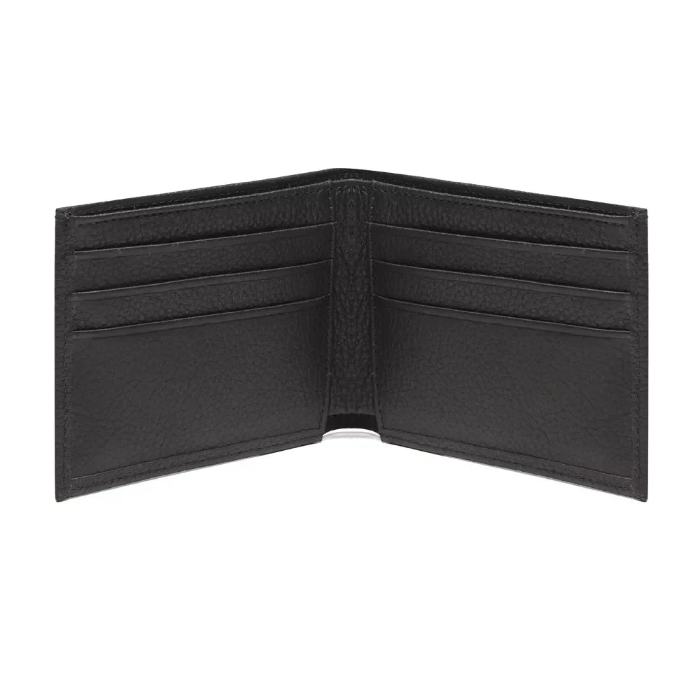 CARTEIRA MASCULINA EM COURO PRETO