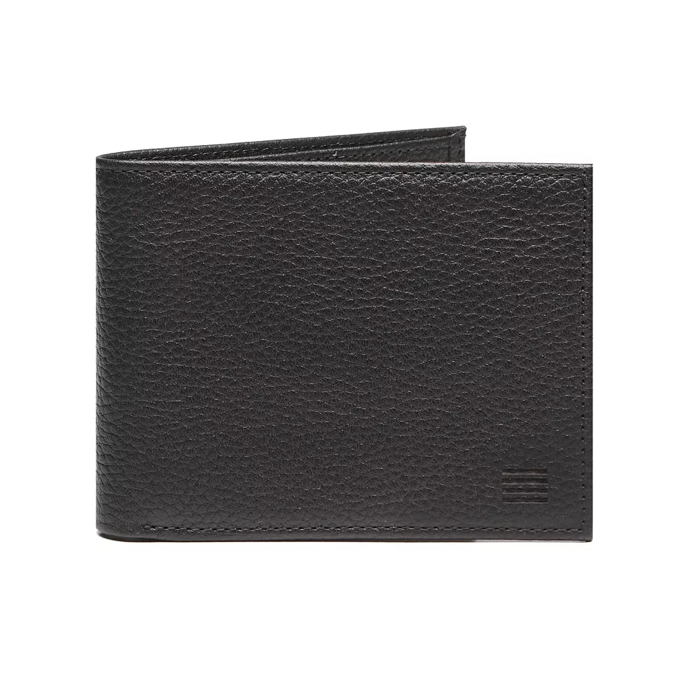 CARTEIRA MASCULINA EM COURO PRETO