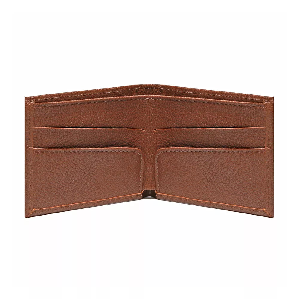 CARTEIRA MASCULINA EM COURO MARROM - WHISKY